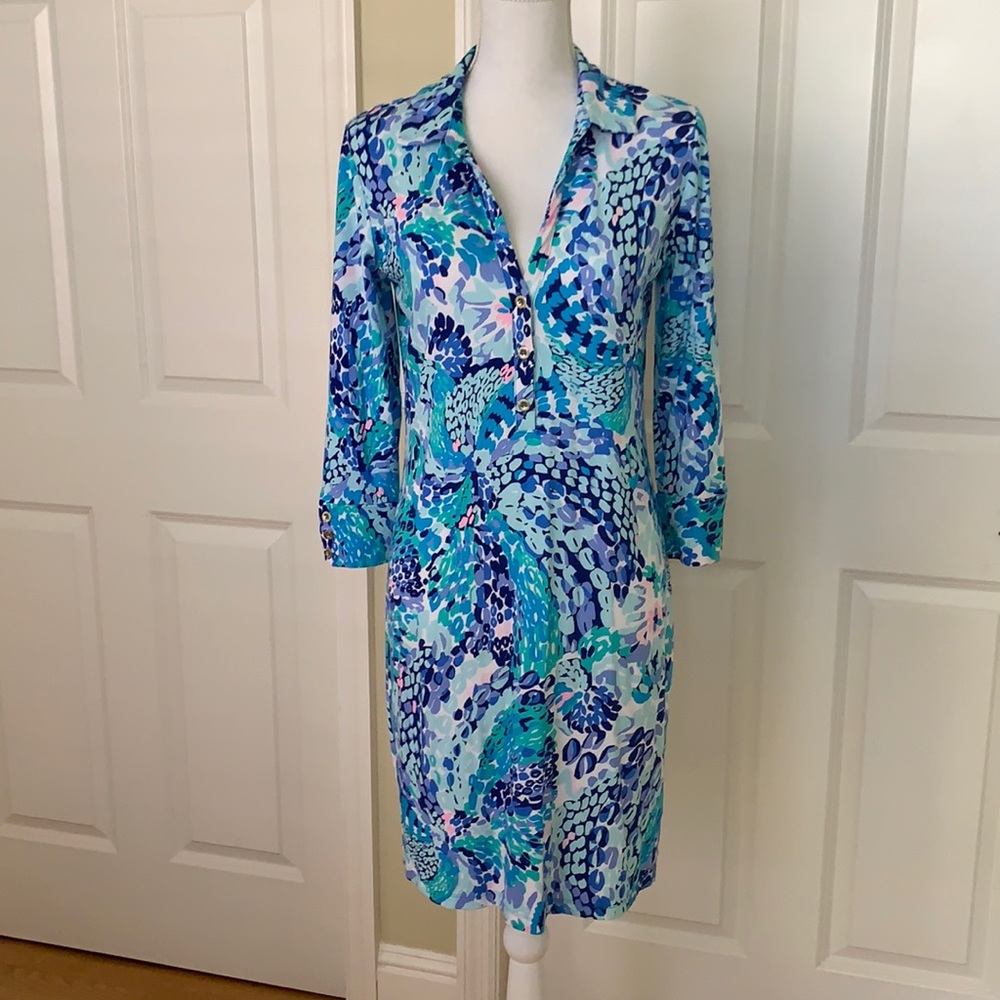 Lilly Pulitzer Jersey Knit Shirtdress